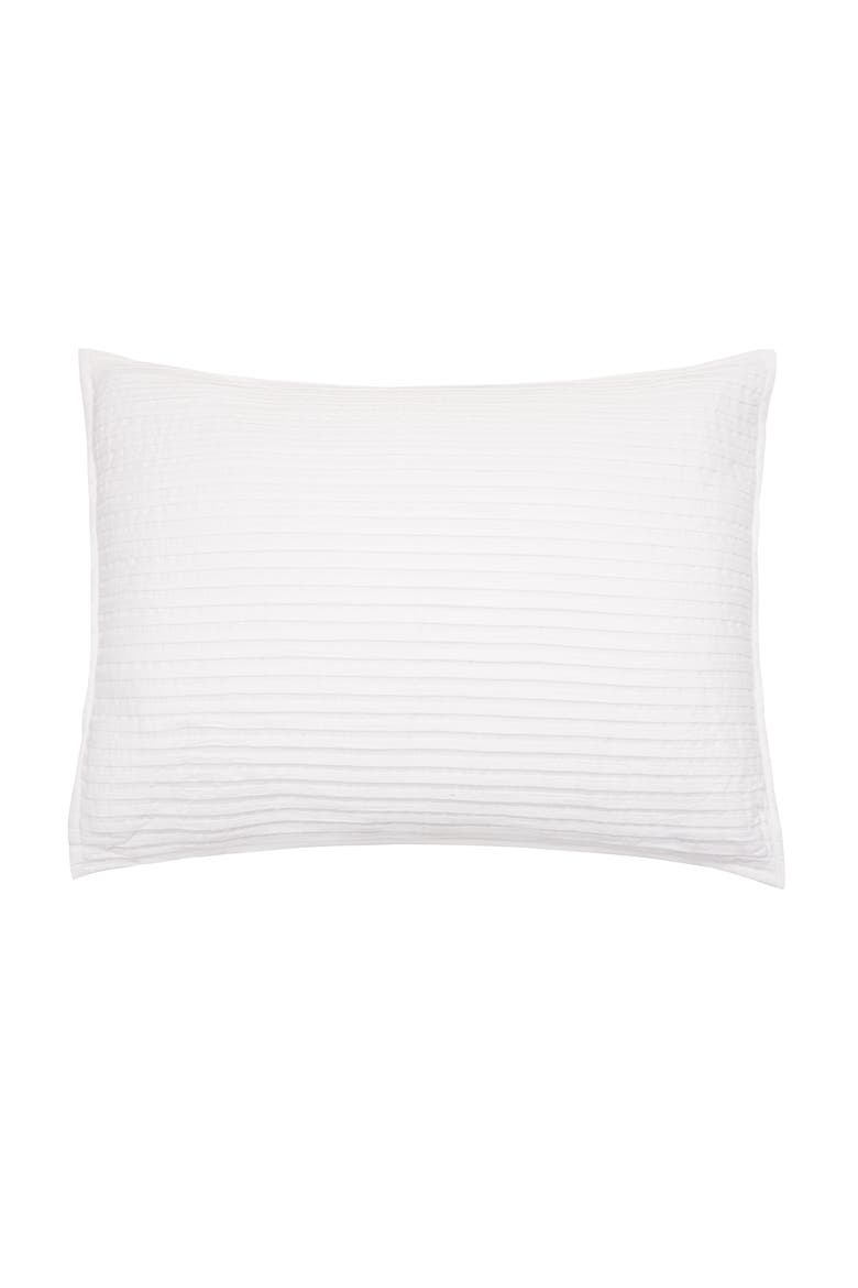 20" x 26" Tess Dove Cotton Standard Sham - Machine Washable, Main, color, White