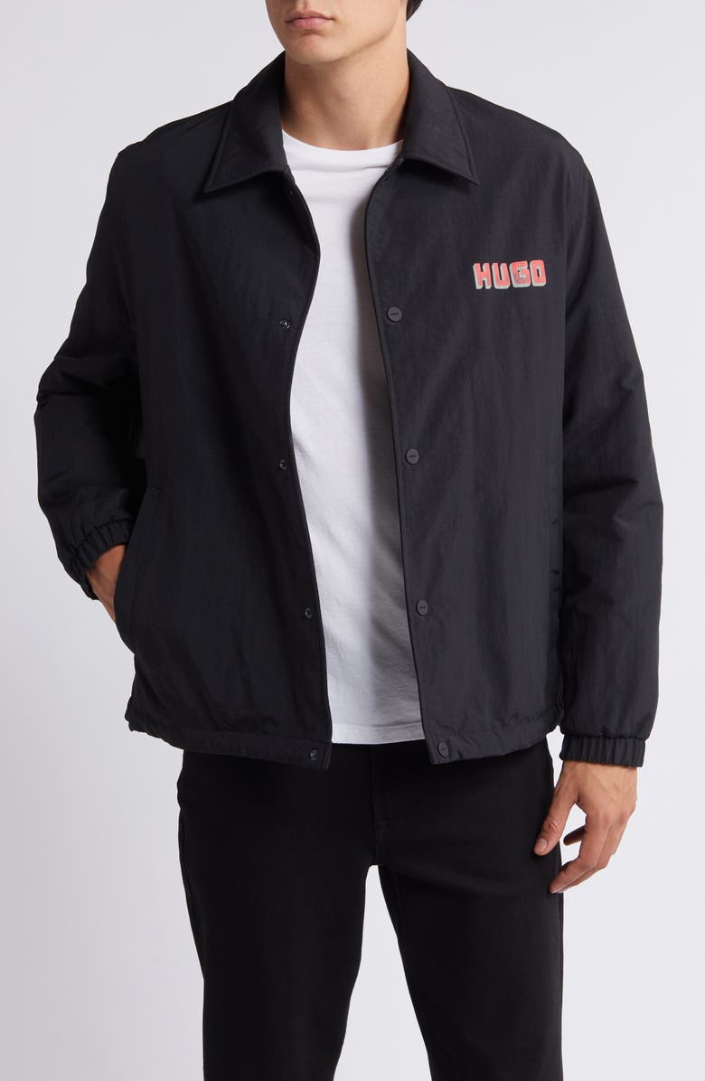 HUGO Borter Water Repellent Jacket, Main, color, 