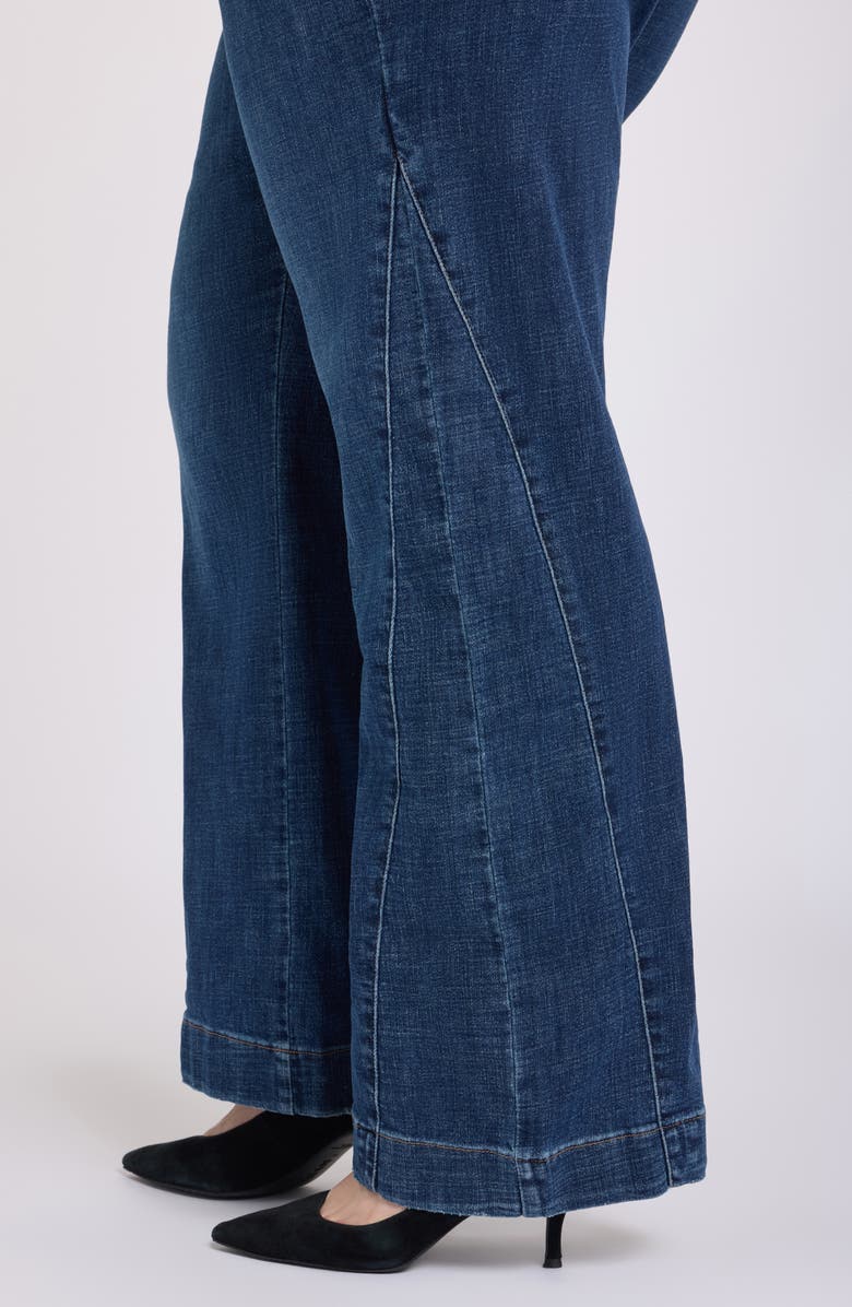 NYDJ Teresa Side Godet Wide Leg Jeans, Alternate, color, Sunset Villa