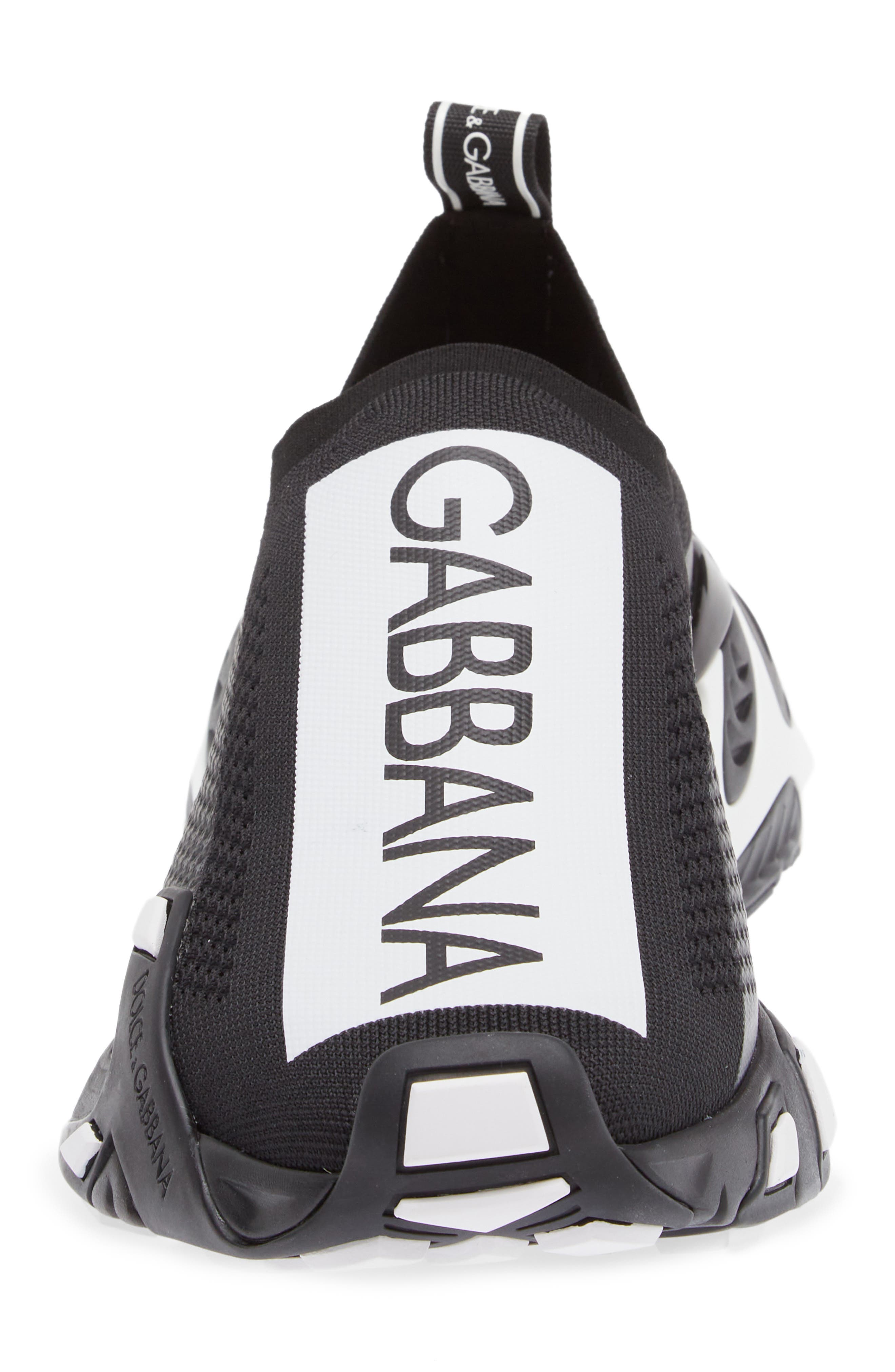 Dolce&Gabbana Sorrento Logo Slip-On Sneaker, Alternate, color, Black
