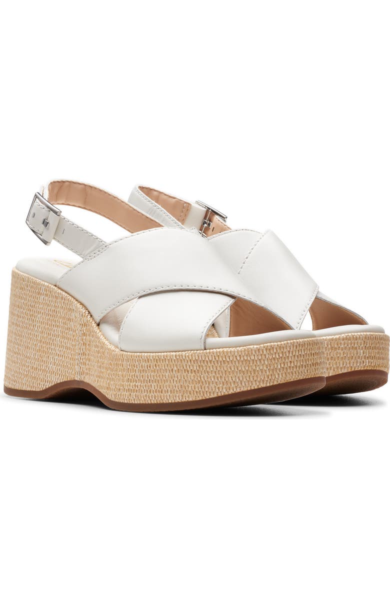 Clarks<sup>®</sup> Manon Wish Wedge Slingback Sandal, Main, color,
