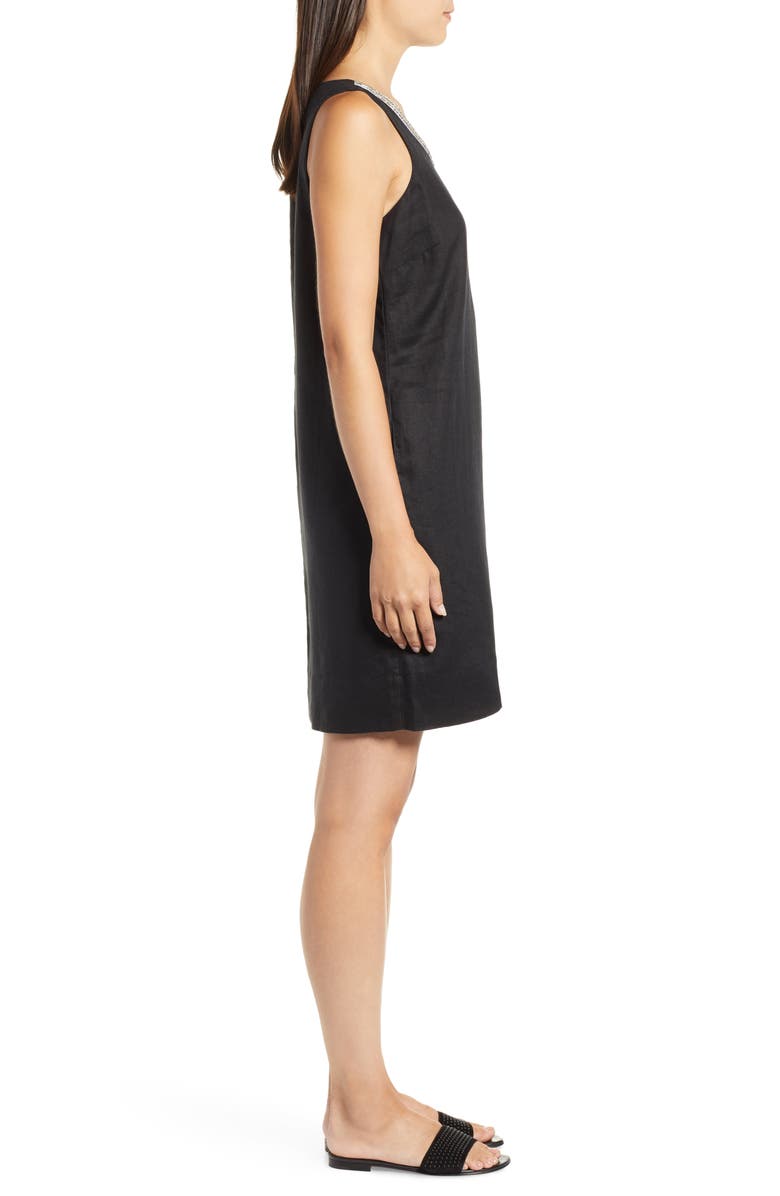 Tommy Bahama Linen Embellished Shift Dress, Alternate, color, 