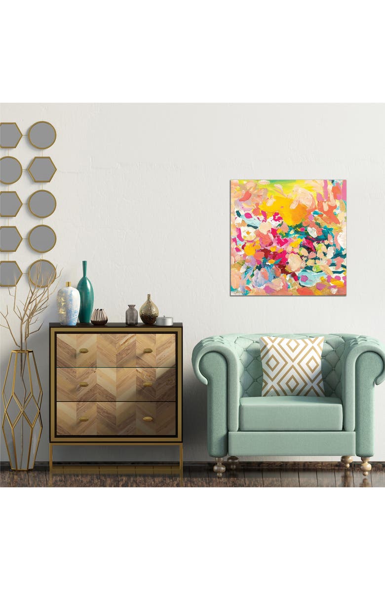 iCanvas Hopeless Romantic by Amira Rahim Canvas Wall Art, Alternate, color, Yellow