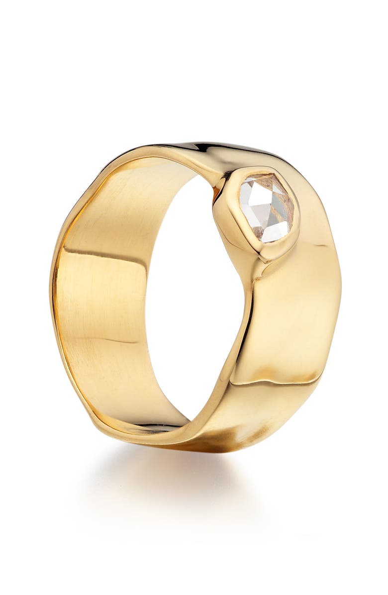 Monica Vinader Siren Wide Band Ring, Alternate, color,