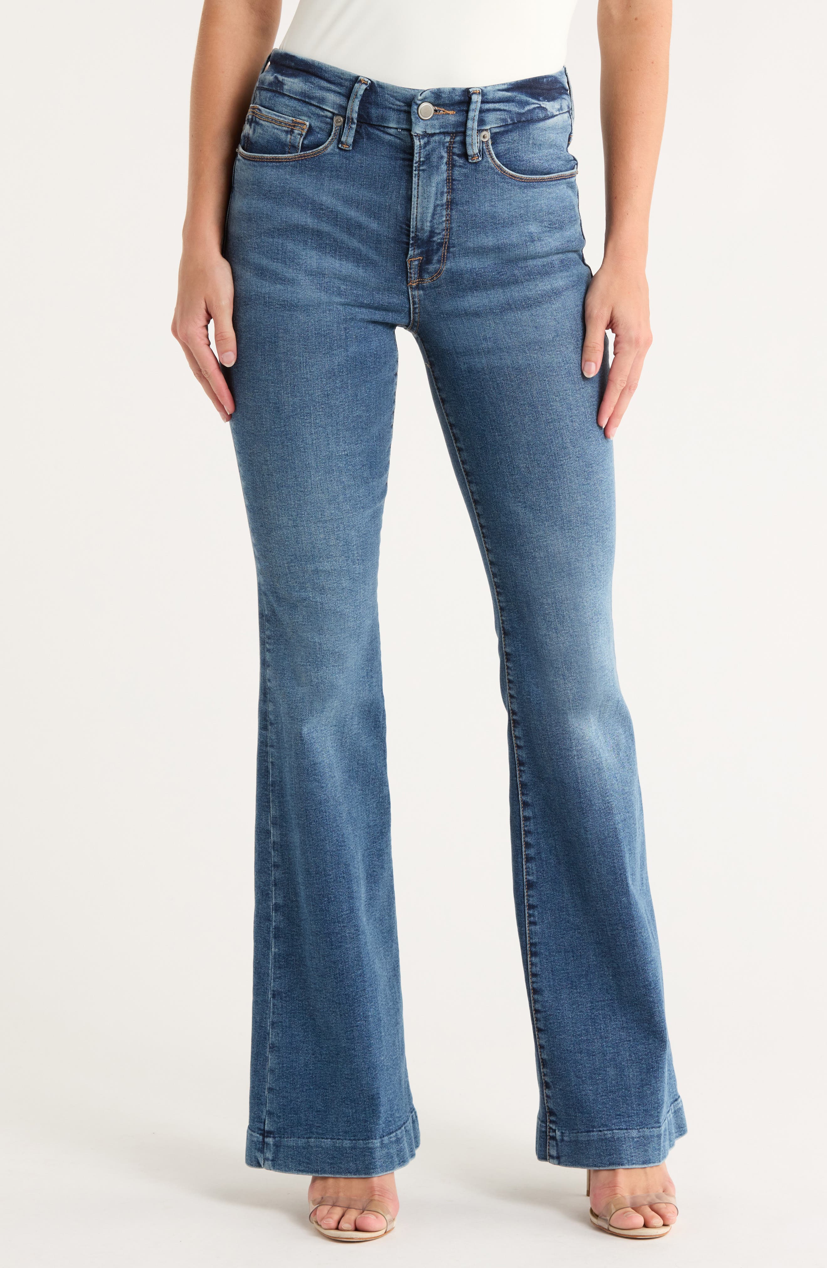 Good American Good Legs Flare Jeans