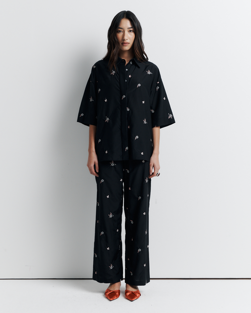 Romy Nightshade Shirt In Black