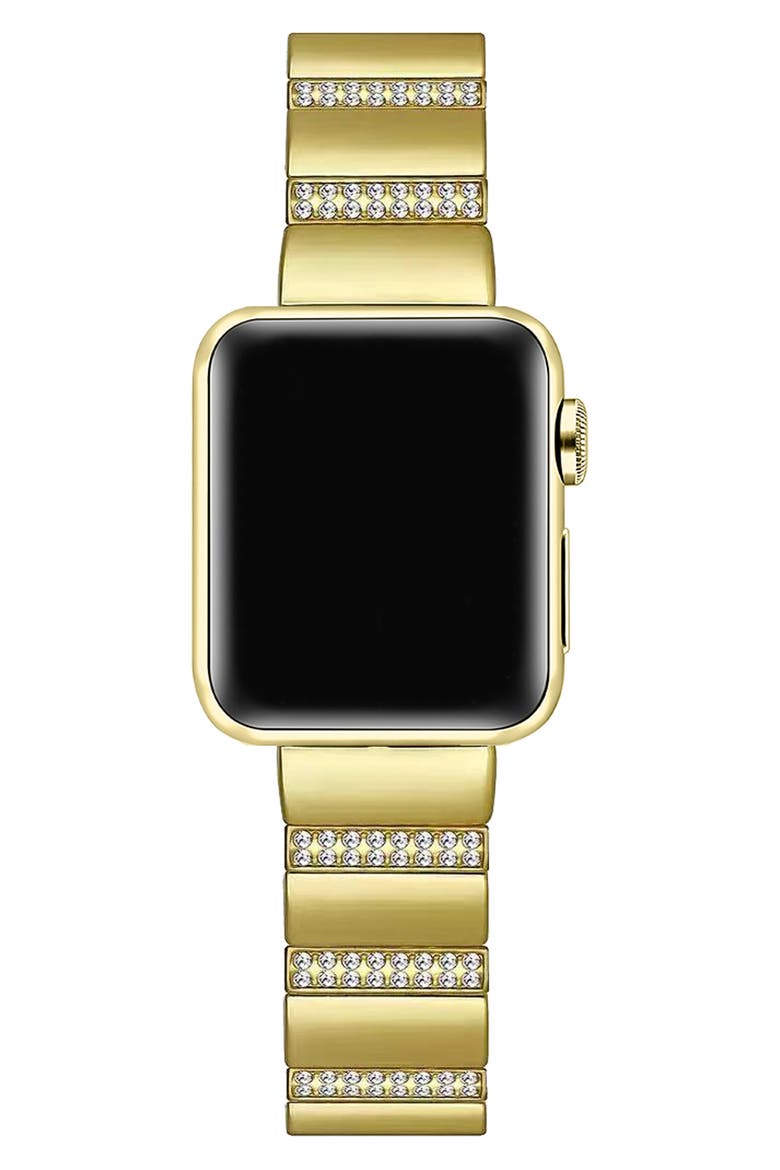 Soleil Rhinestone Watchband, Alternate, color, GOLD