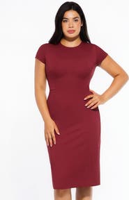 Popilush SculptWear Workwear Fitted Dress