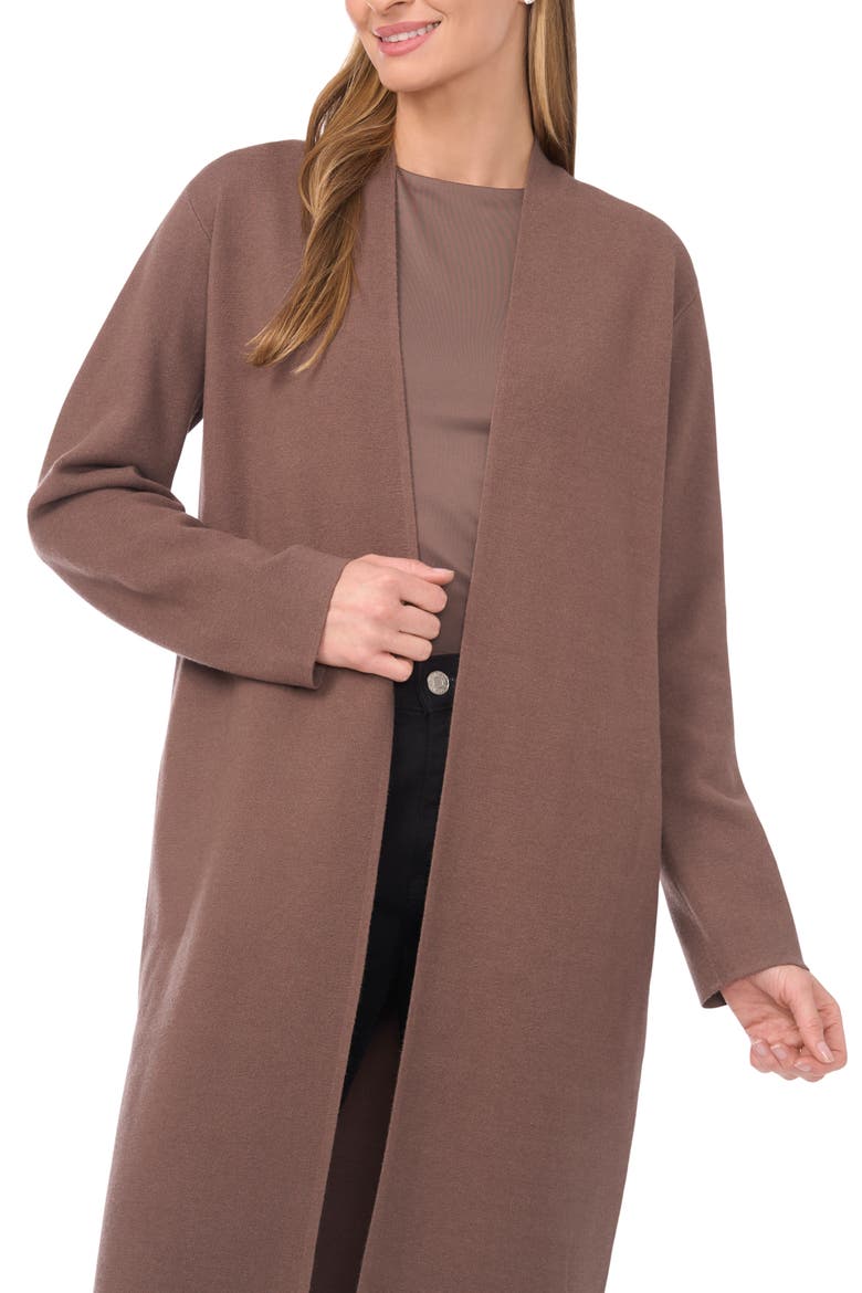 Open Front Longline Cardigan, Alternate, color, MINK TAUPE
