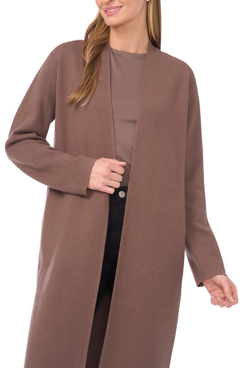 Halogen<sup>®</sup> Open Front Longline Cardigan, Alternate, color, Mink Taupe