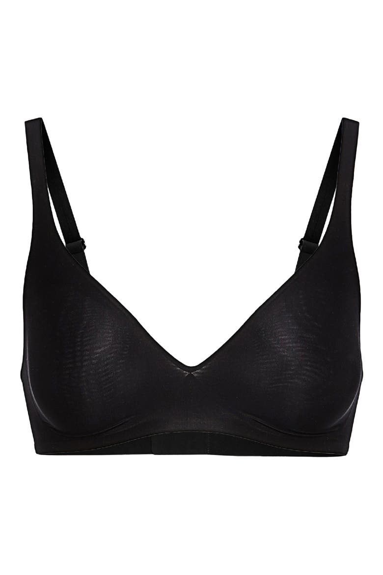 Skin 3W Wireless Bra, Alternate, color, BLACK