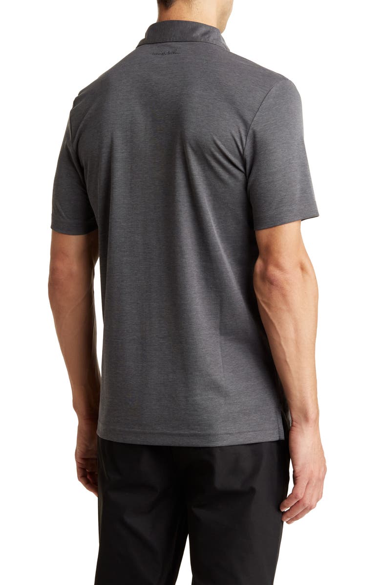 TravisMathew Langley Polo Shirt, Alternate, color, Quiet Shade/ Black