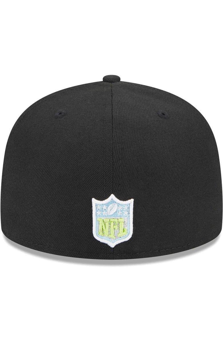 New Era Men's New Era Black Los Angeles Rams Multi 59FIFTY Fitted Hat, Alternate, color,