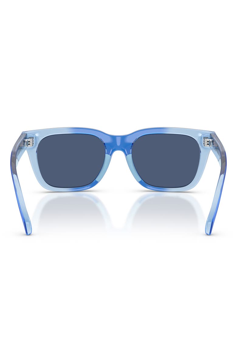 Versace 47mm Small Square Sunglasses, Alternate, color, Dark Blue