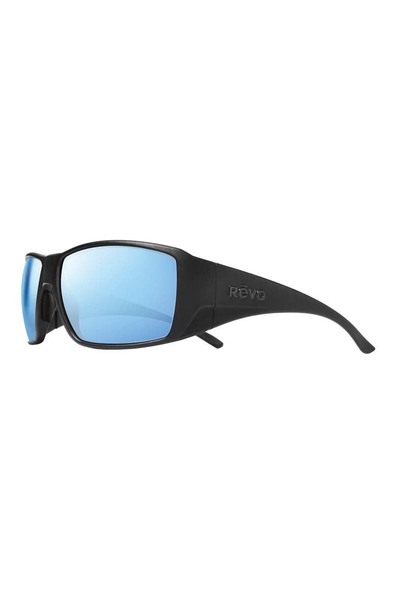 Dune 72mm Square Wrap Sunglasses, Alternate, color, MATTE BLACK