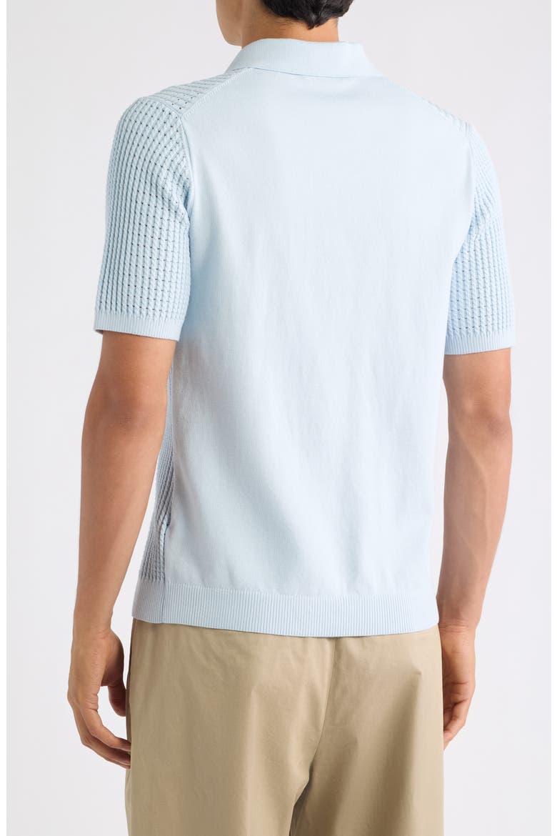 Merit Cotton Blend Polo, Alternate, color, SOFT BLUE