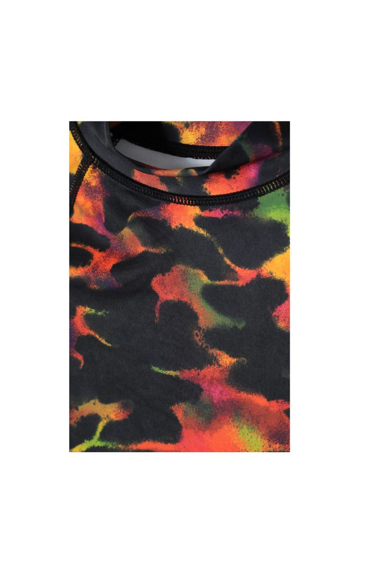 Childrens/Kids Abstract Long-Sleeved Rash Top, Alternate, color, Dark Red