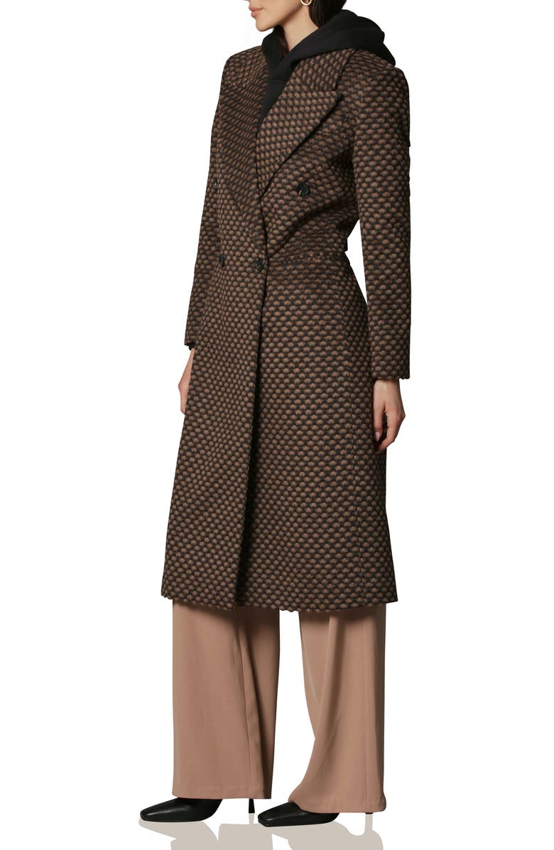 Avec Les Filles Double Breasted Coat, Alternate, color, 