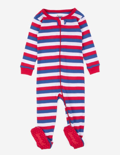 Footed Printed Cotton Pajamas, Solids, Stripes & Tie Dye (Baby)