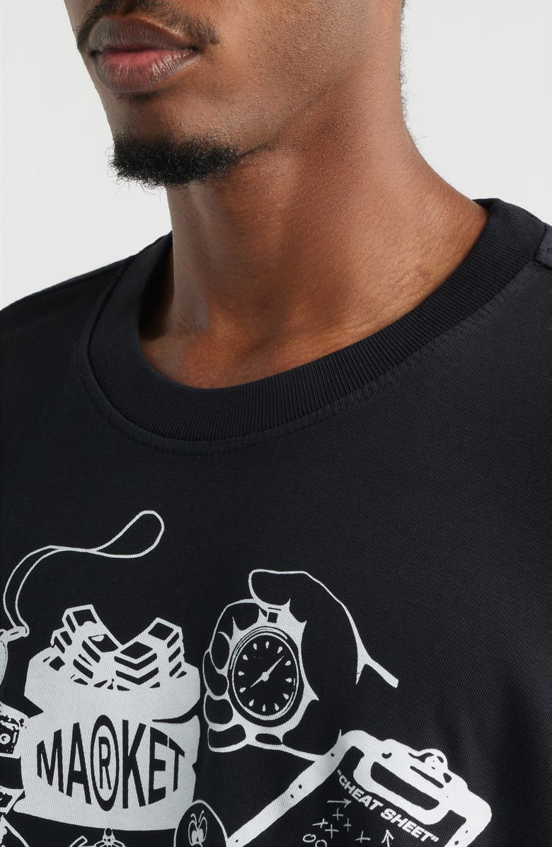 MARKET Playing For Keeps Cotton Graphic T-Shirt, Alternate, color, Black