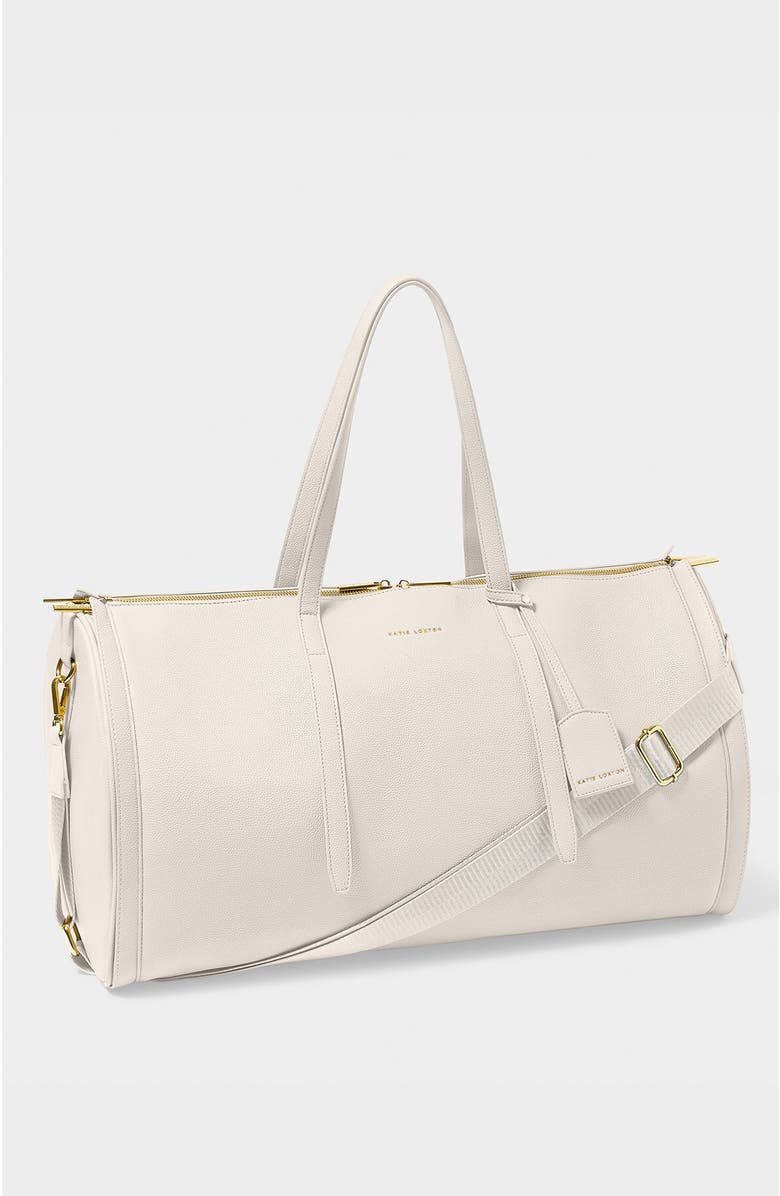 Katie Loxton Fold Out Garment Weekend bag, Alternate, color, Off White