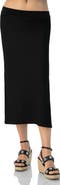 IVONNE Midi Knit Skirt with Side Slits