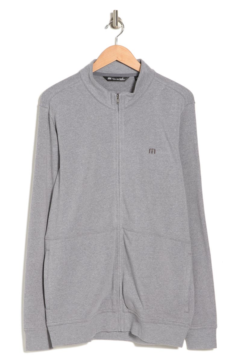 TravisMathew Nice Gesture Jacket, Alternate, color, Heather Medium Grey