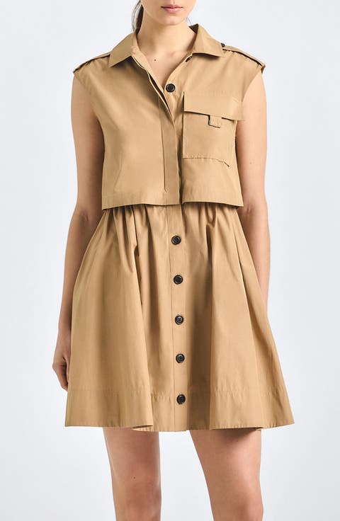 Sequoia Sleeveless Mini Shirtdress