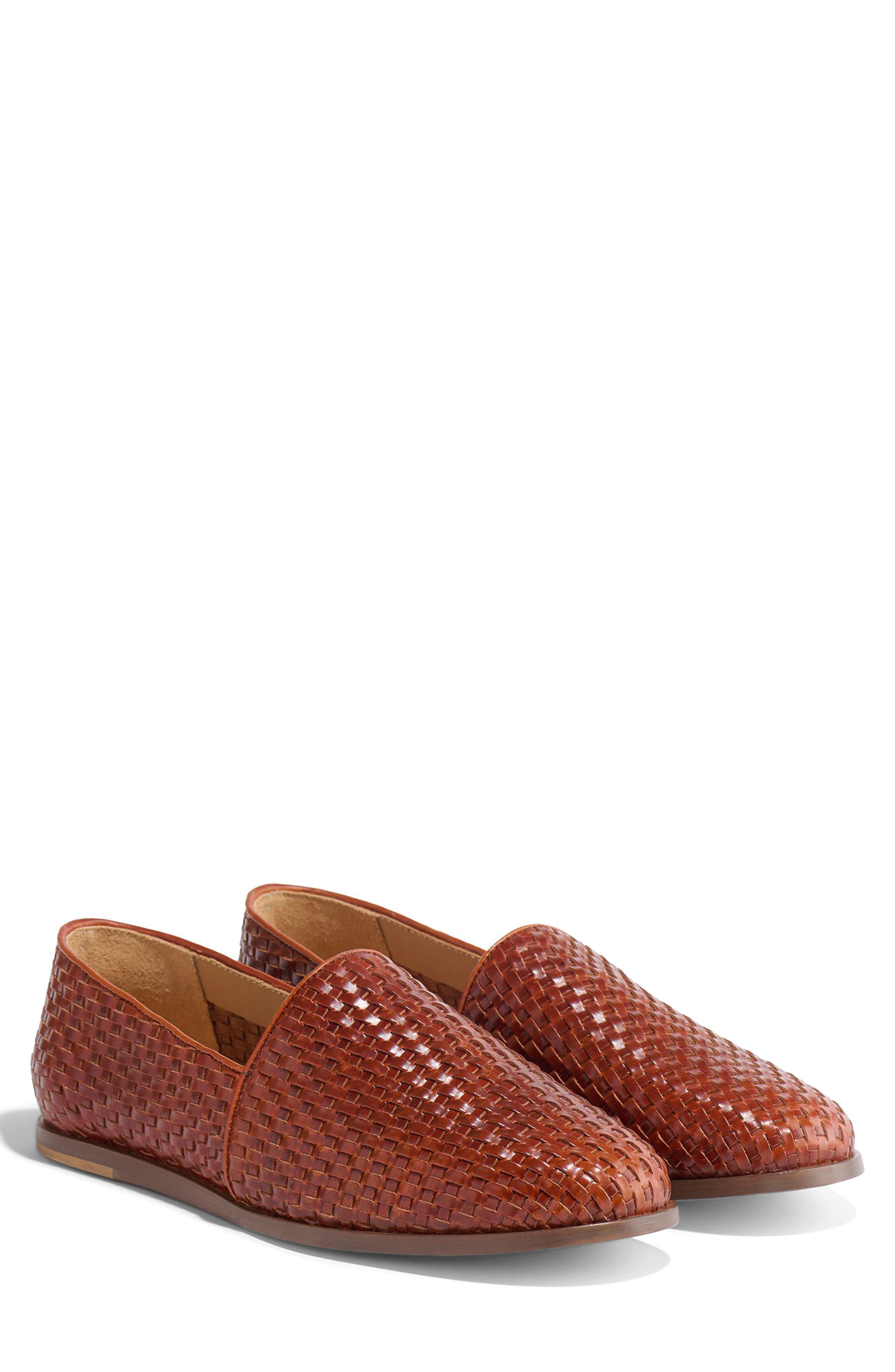 Nisolo Alejandro Woven Loafer, Main, color, Brandy