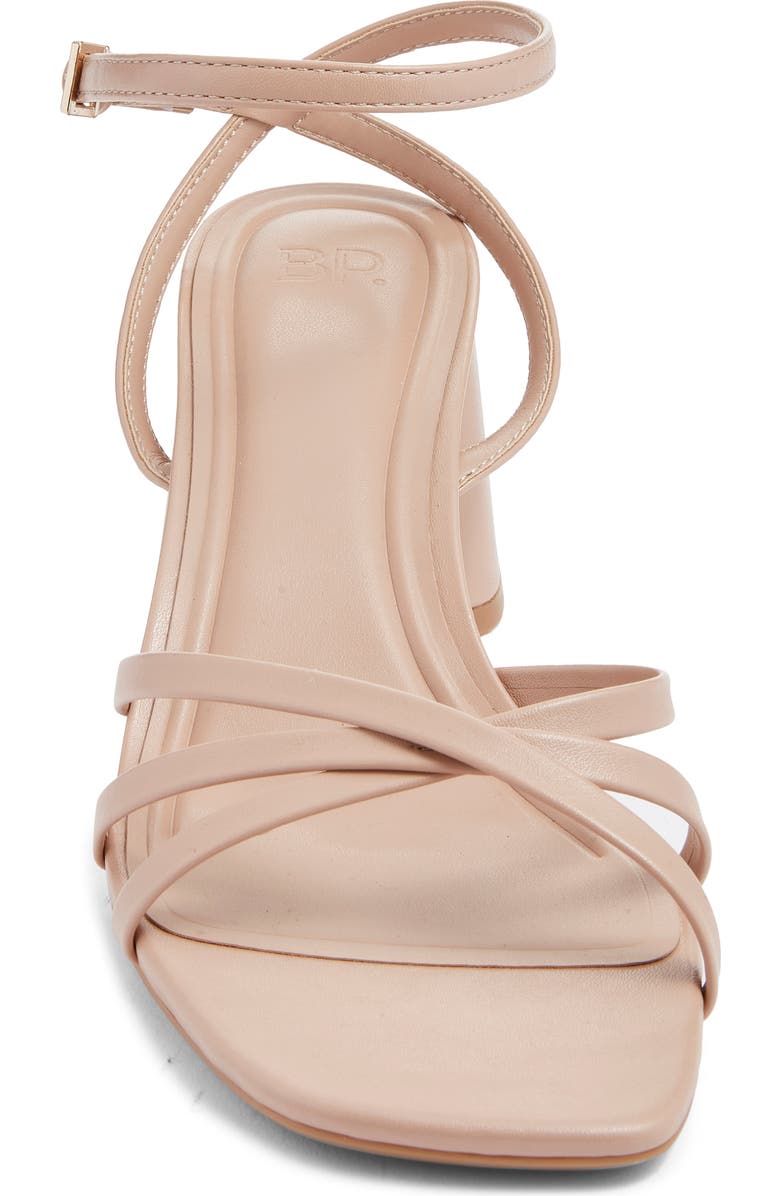 BP. Isabelle Heel Ankle Strap Sandal, Alternate, color, Tan Light