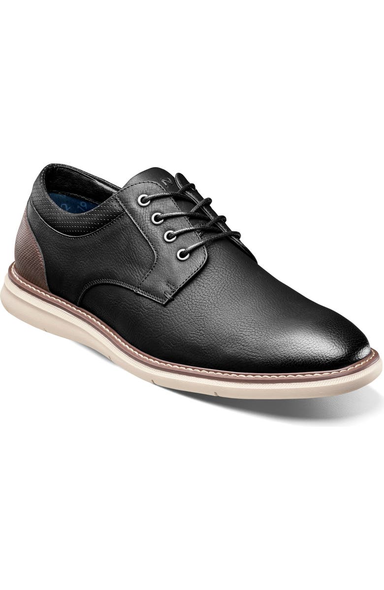 NUNN BUSH Chase Plain Toe Derby, Main, color, Blk Multi