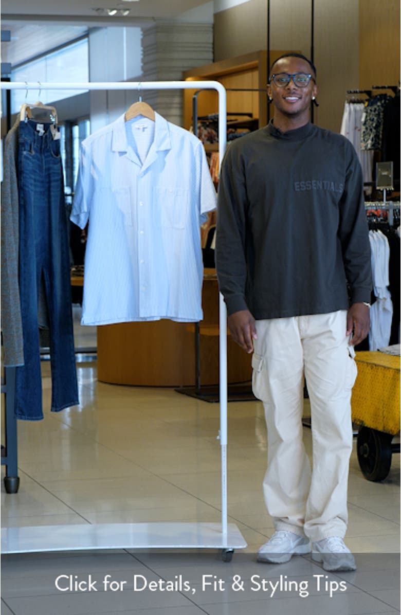 Stripe Twill Camp Shirt, sales video thumbnail