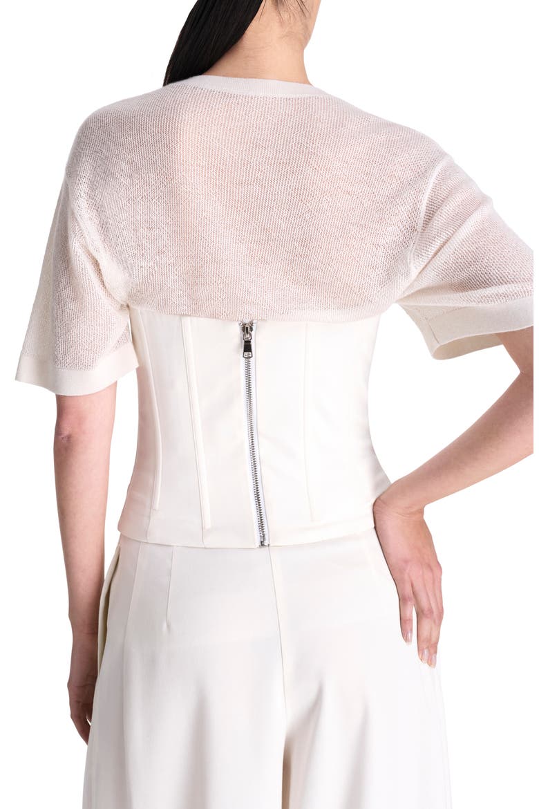 Jillian Bustier Strapless Top, Alternate, color, IVORY