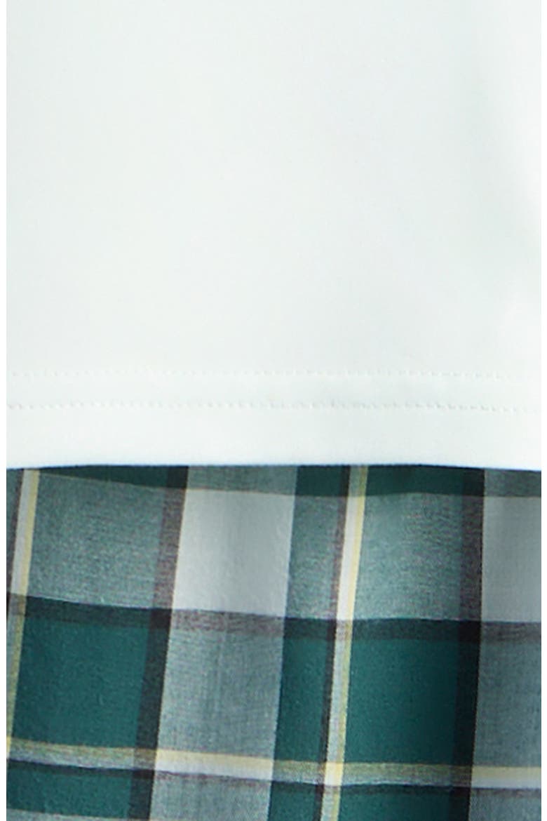 Kids' Pajama T-Shirt & Shorts Set, Alternate, color, MORNING MIST PLAID