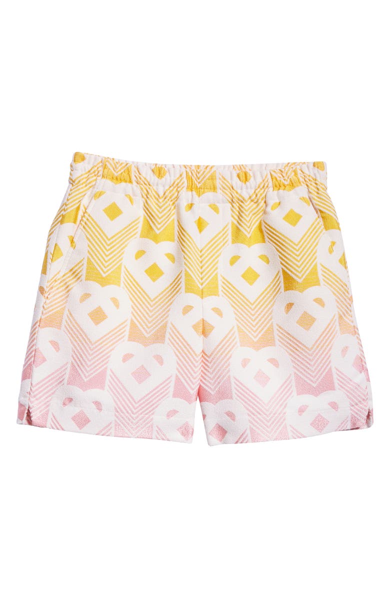 Casablanca Gradient Heart Terry Cloth Shorts, Alternate, color, 