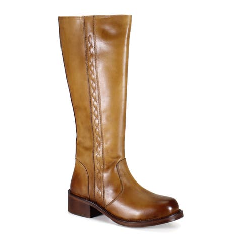 FO LIAGE Leather Tall Riding Boot