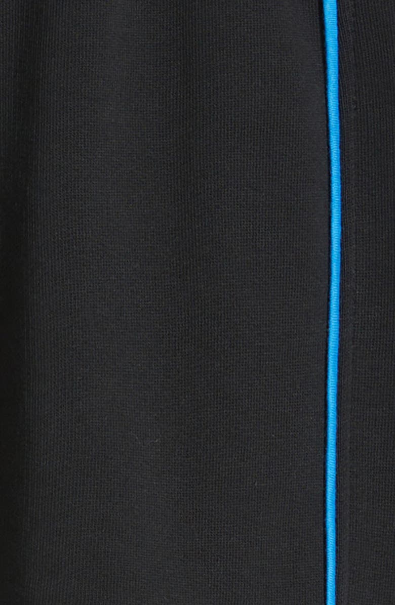 Mini Rodini Kids' Piped Organic Cotton Sweat Shorts, Alternate, color, Black