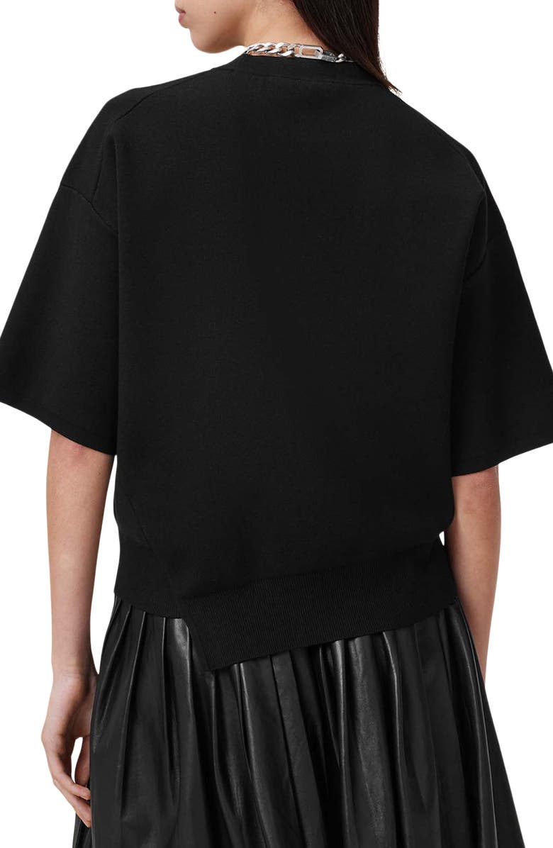 AllSaints Remi Elbow Sleeve Knit Top, Alternate, color, 