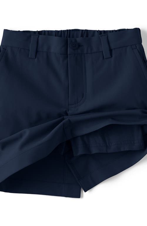 LANDS' END LANDS' END SCHOOL UNIFORM GIRLS ACTIVE CHINO SKORT TOP OF THE KNEE 