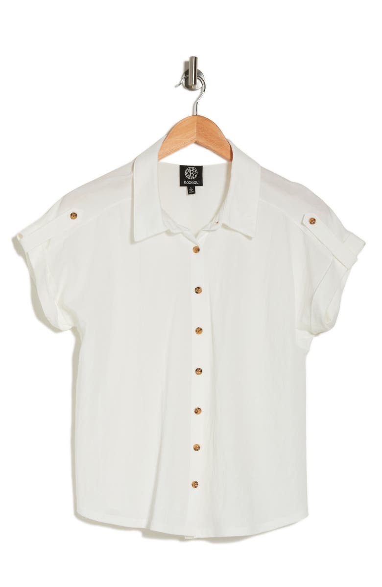 Bobeau Short Sleeve Button-Up Shirt, Alternate, color, 