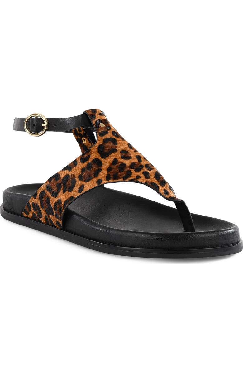 Seychelles In the Zone Ankle Strap Platform Sandal, Main, color, Leopard