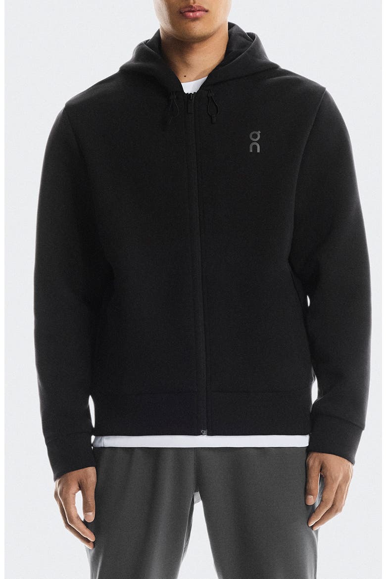 Focus Tech Zip Hoodie, Main, color, BLACK