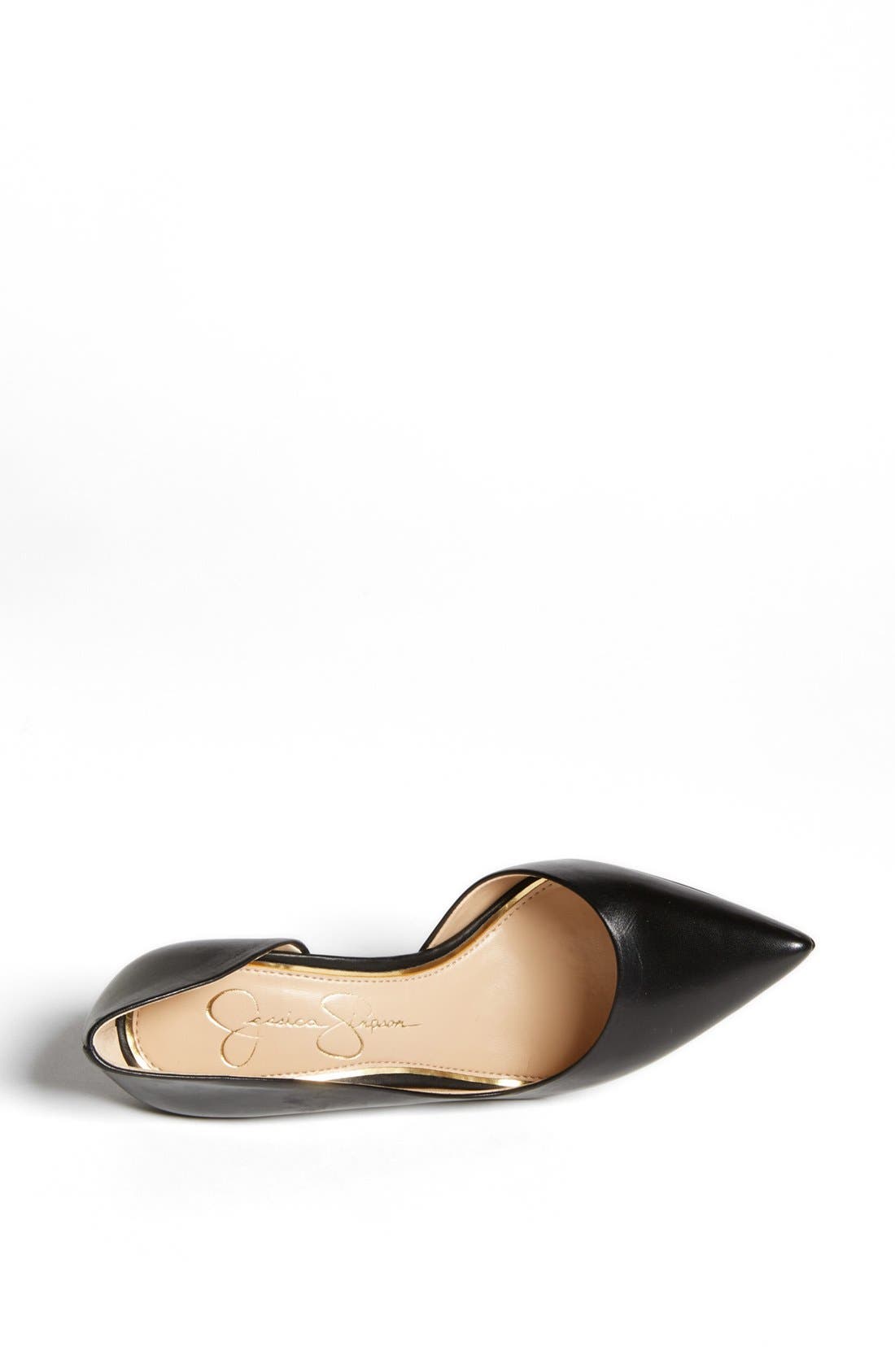 Jessica Simpson 'Claudette' Half d'Orsay Pump, Alternate, color, 