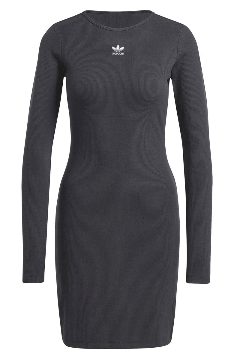 adidas Originals Essentials Long Sleeve Rib Dress, Alternate, color, 