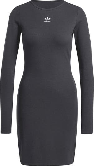 ★adidas★アディダス W ESSENTIAL RIB L.SLEEVE DRESS★追跡可 adidas Essentials Rib Tank Dress - Black | Free Shipping