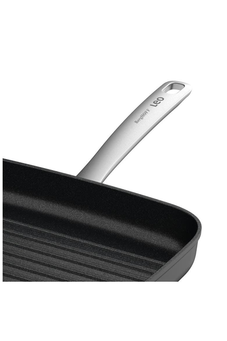 Leo 11-Inch Graphite Grill Pan, Alternate, color, BLACK