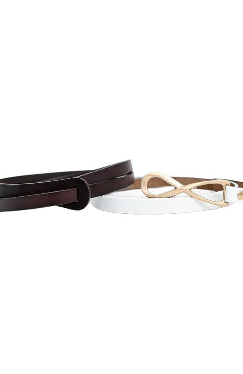 London Mood Leather Tie Belt
