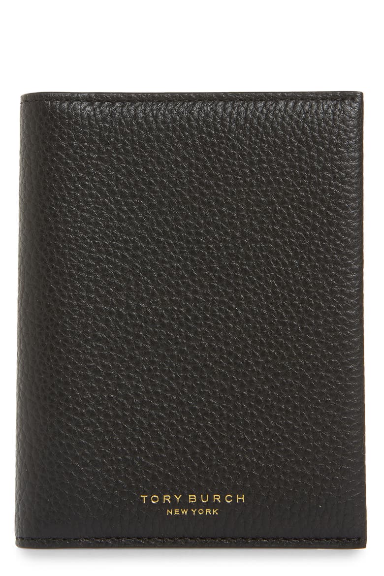 Perry Leather Passport Holder, Main, color, BLACK