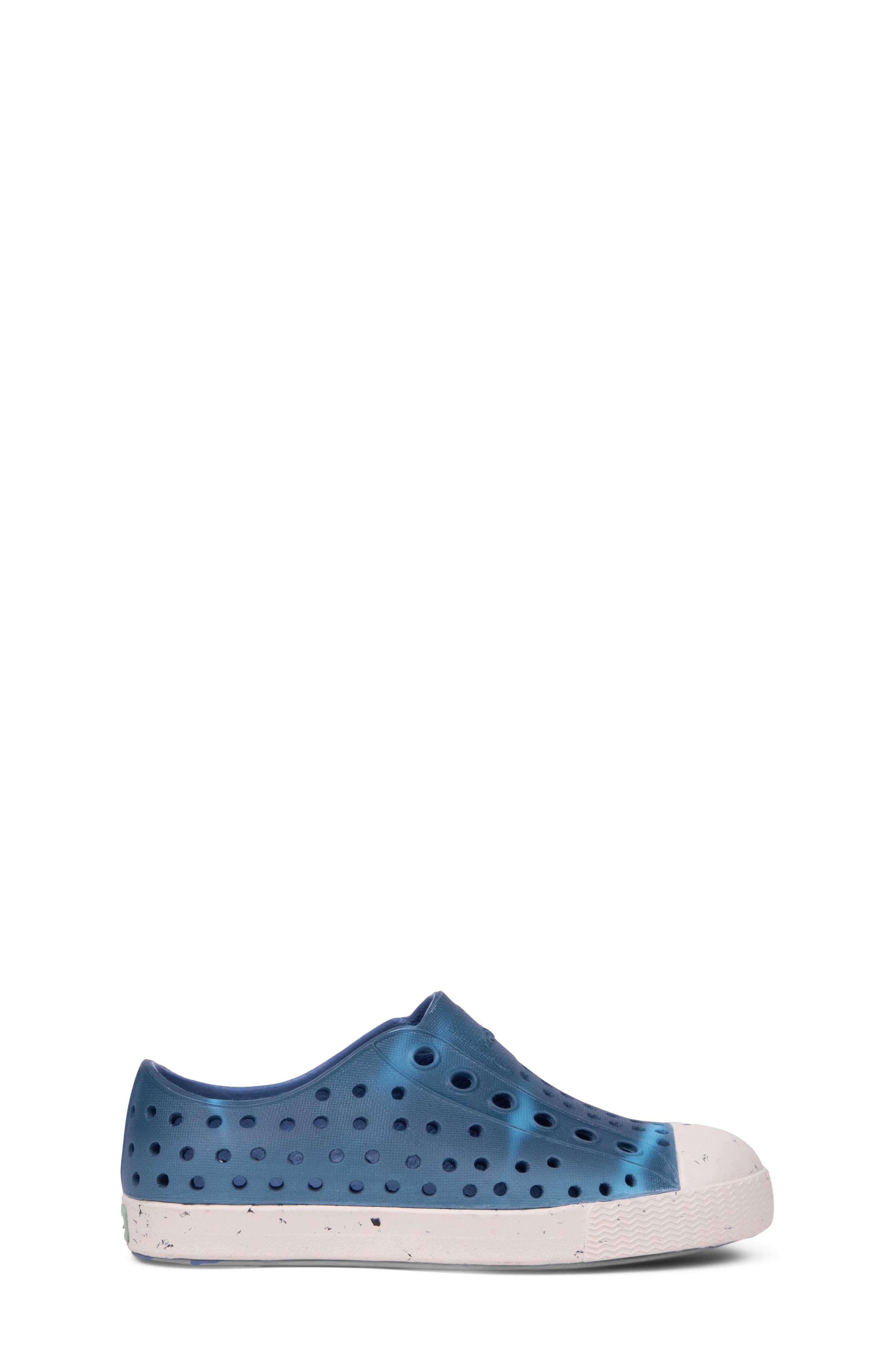 Native Shoes Kids' Jefferson Bloom Water Friendly Perforated Slip-On, Alternate, color, Dawn Blue/ Bone/ Shoreline