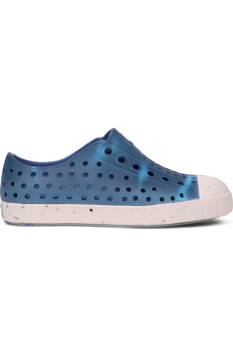 Native Shoes Kids' Jefferson Bloom Water Friendly Perforated Slip-On, Alternate, color, Dawn Blue/ Bone/ Shoreline